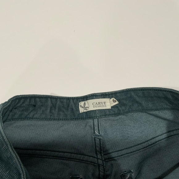 Carve Designs Sz 6 Skylar Corduroy Teal Pants - Picture 5 of 11